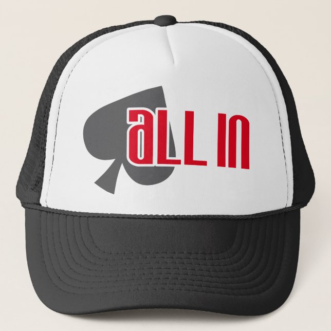 All In Pik Spades Trucker Hat (Front)