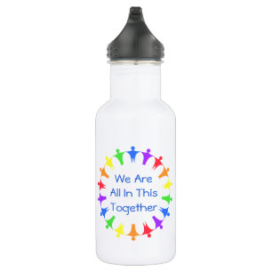All In This Together Multicolor People 532 Ml Water Bottle