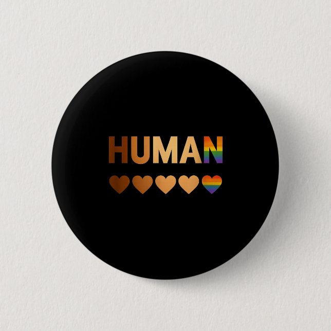 All-inclusive Hearts For Blm Racial Justice &amp;  6 Cm Round Badge (Front)