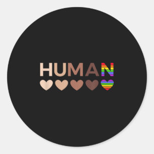All-inclusive Hearts For Blm Racial Justice & Classic Round Sticker
