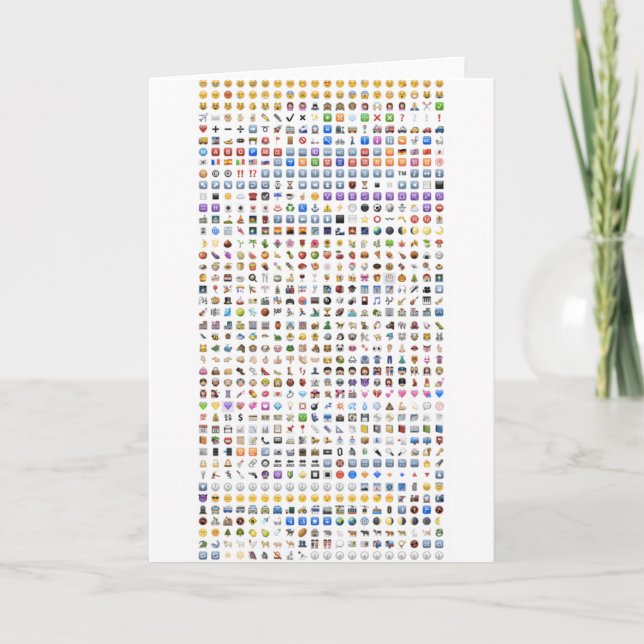 All iPhone / iOS emojis Card (Front)