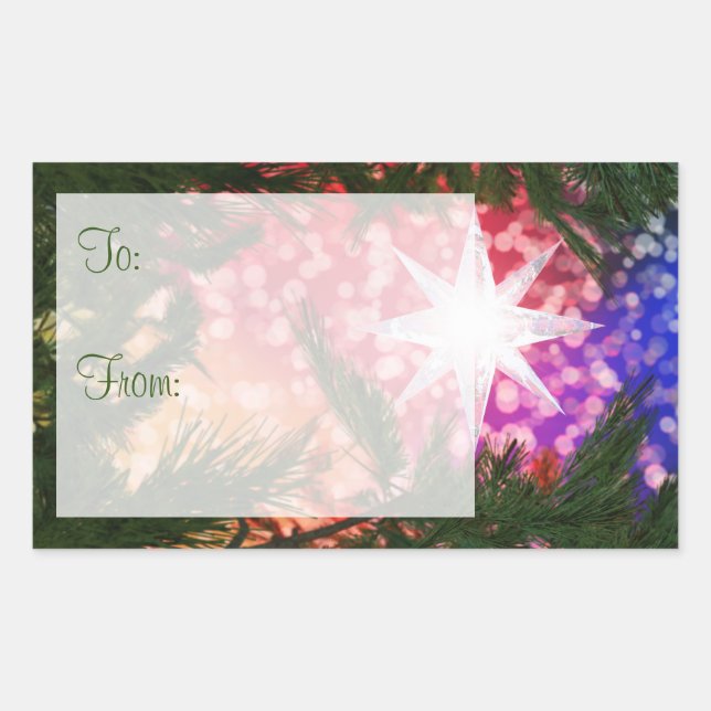 All Is Bright Gift Tag Stickers (Front)
