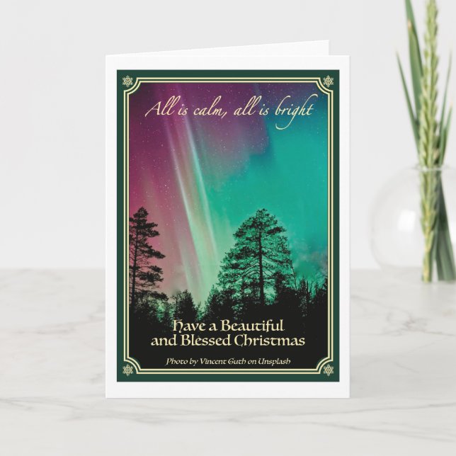 All is calm, all is bright card (Front)