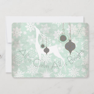 All is Calm All is Bright Deer Holiday