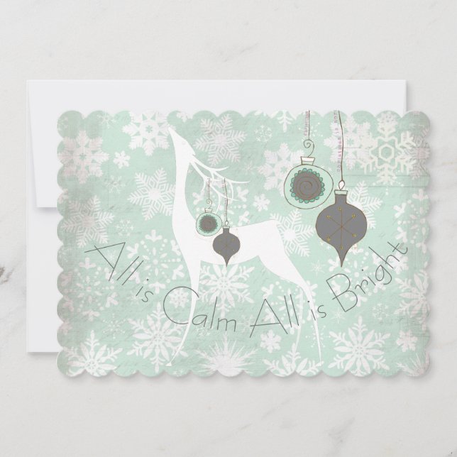 All is Calm All is Bright Deer Holiday (Front)