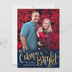 All Is Calm, All is Bright Holiday Card