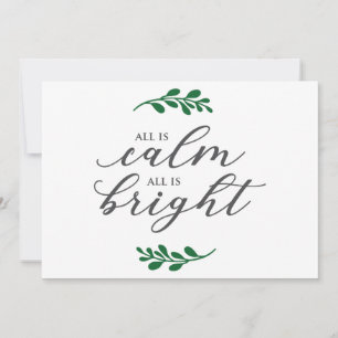 All Is Calm Holiday Card