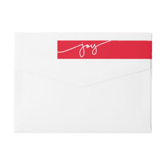 All Joy Modern Holiday Return Address Label