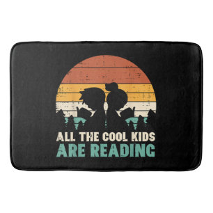 All Kids Are Reading Retro Read Book Lover Boys Gi Bath Mat