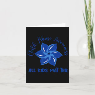 All Kids Problem Child Abuse Awareness Pinwheel Card