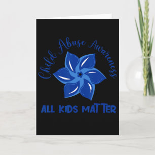 All Kids Problem Child Abuse Awareness Pinwheel Card