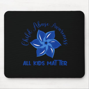 All Kids Problem Child Abuse Awareness Pinwheel  Mouse Pad