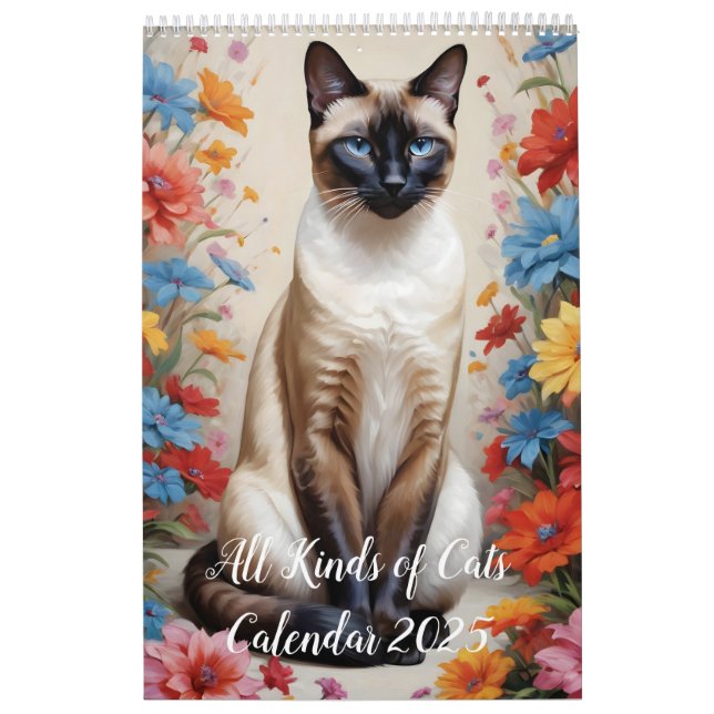 All Kinds of Cats Calendar (Cover)
