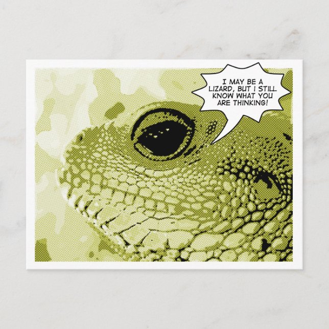 All Knowing Lizard - Comic Book Series No. 1 Postcard (Front)