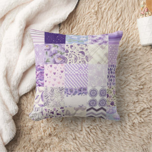 All Lavender Cheat Quilt Pattern 2025 Cushion