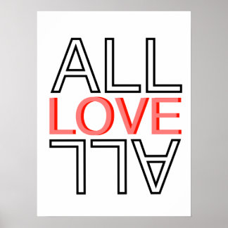 all love all postert poster
