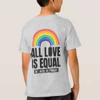 All Love Is Equal Pride LGBT Equal Rights Rainbow 