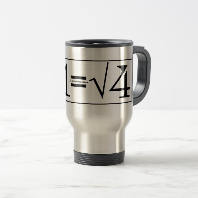All Math Genius Know Travel Mug (Front Right)