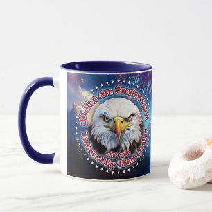 All Men Are Created Equal Brown Eagle Fireworks M Mug