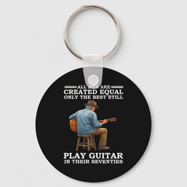 All men are created equal only the play guitar in  key ring (Front)