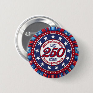 All Men Are Created Equal Red White Blue Graphic F 6 Cm Round Badge