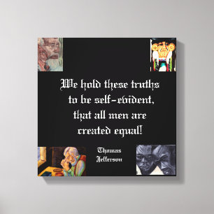 ALL MEN ARE EQUAL  CANVAS PRINT