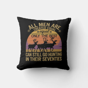 All Men Equal Go Hunting Seventies Outdoor Sunset Cushion