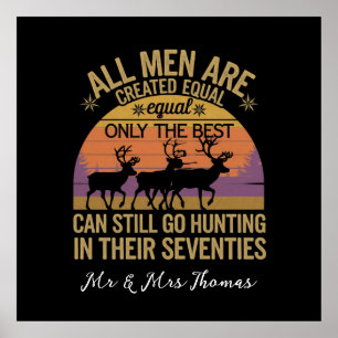 All Men Equal Go Hunting Seventies Outdoor Sunset Poster