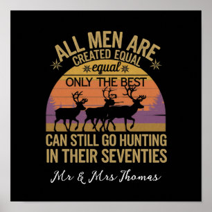 All Men Equal Go Hunting Seventies Outdoor Sunset Poster