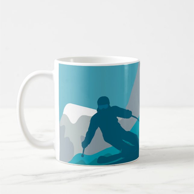 All Mountain Skiing   Coffee Mug (Left)