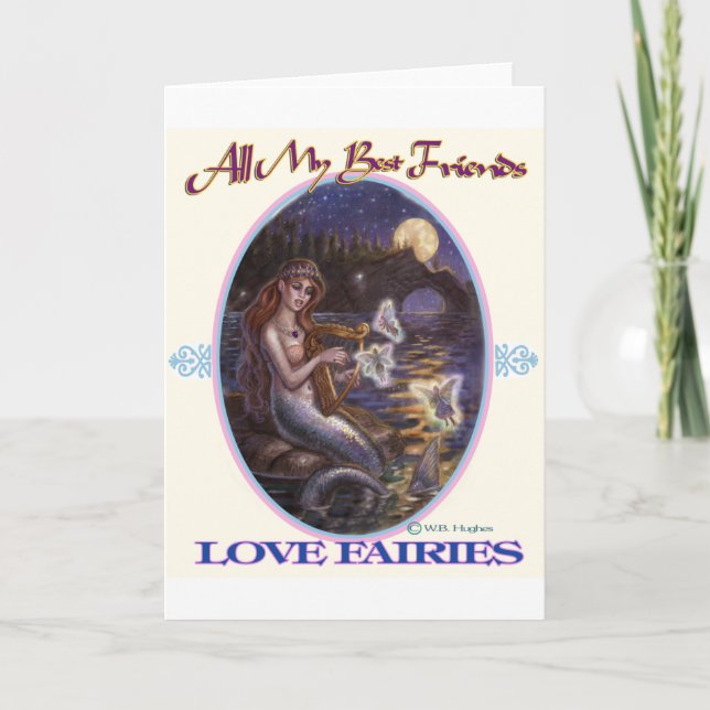 All My Best Friends Love Fairies upload Card (Front)