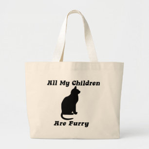 all my Children are Furry Large Tote Bag
