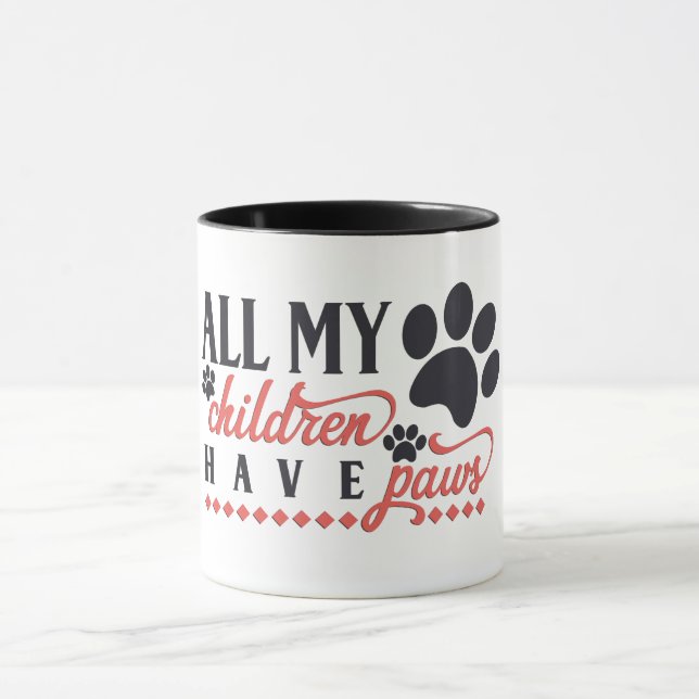 All My Children Have Paws Mug (Center)