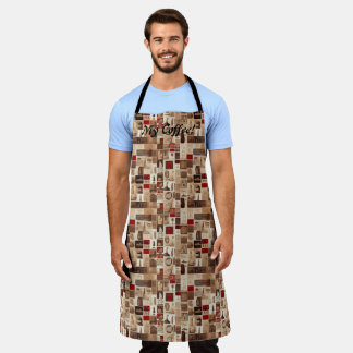 All My Coffee Patchwork Quilt Pattern No3 Apron