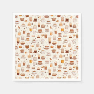 All My Coffee Patchwork Quilt Pattern No5 Napkin