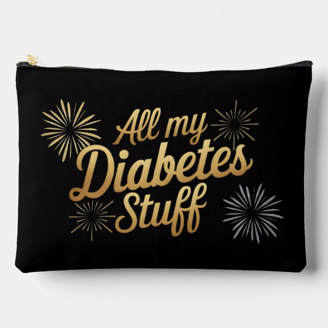 All my diabetes stuff accessory pouch (Front)
