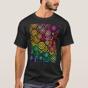All My Favourite Circles Concentric Rainbows Prem T-Shirt