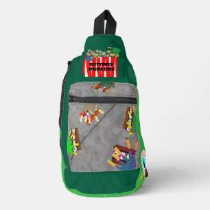 All My Friends are Zombies Print Cut Sew Bag