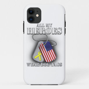 All My Heroes Wear Dog Tags Case-Mate iPhone Case