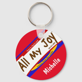 All My Joy Christian  Keychain (2.25")