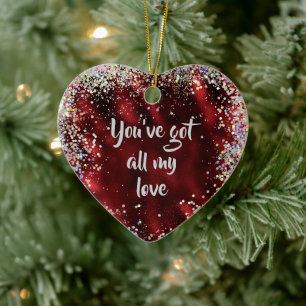 All my Love Affirmation Reminder Ceramic Tree Decoration