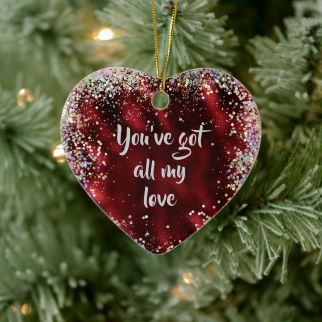 All my Love Affirmation Reminder Ceramic Tree Decoration (Tree)