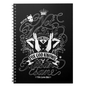 All my love to BM (Blk ver.) Spiral Notebook