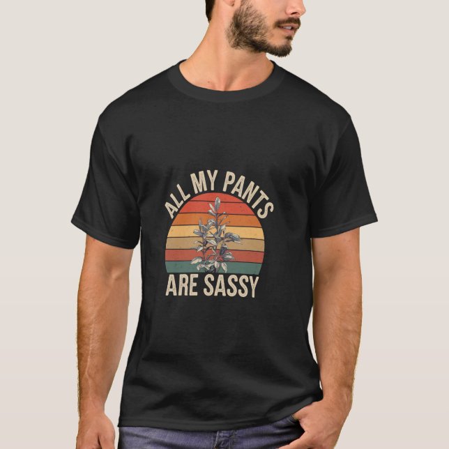 All My Pants Are Sassy Fashion Bold Attitude ----- T-Shirt (Front)