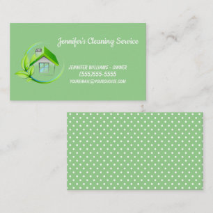 All Natural Cleaning Service Business Card