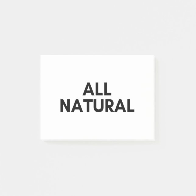 all natural post-it notes (Front)