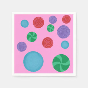All Occasion Colourful Polka Dots Party Napkins