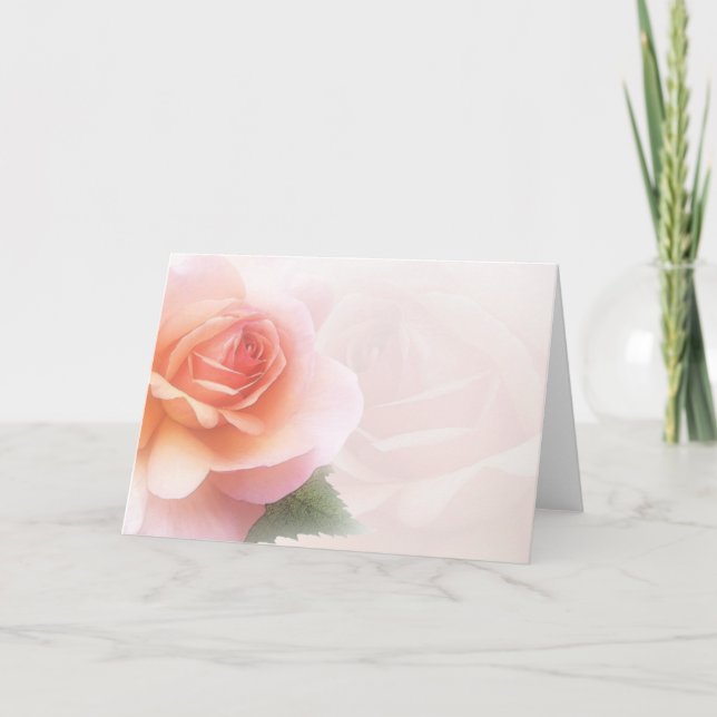 All-Occasion Watercolor Rose Greeting Card (Front)