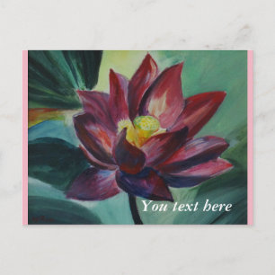 All occasions painted loyus flower Postcard