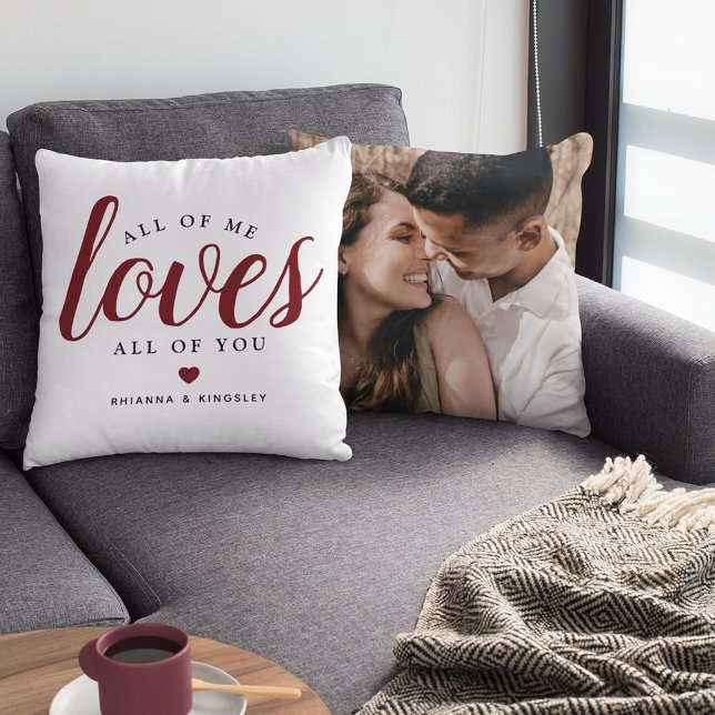 'All of Me LOVES All of You' Cute Photo Gift  Cushion (Creator Uploaded)